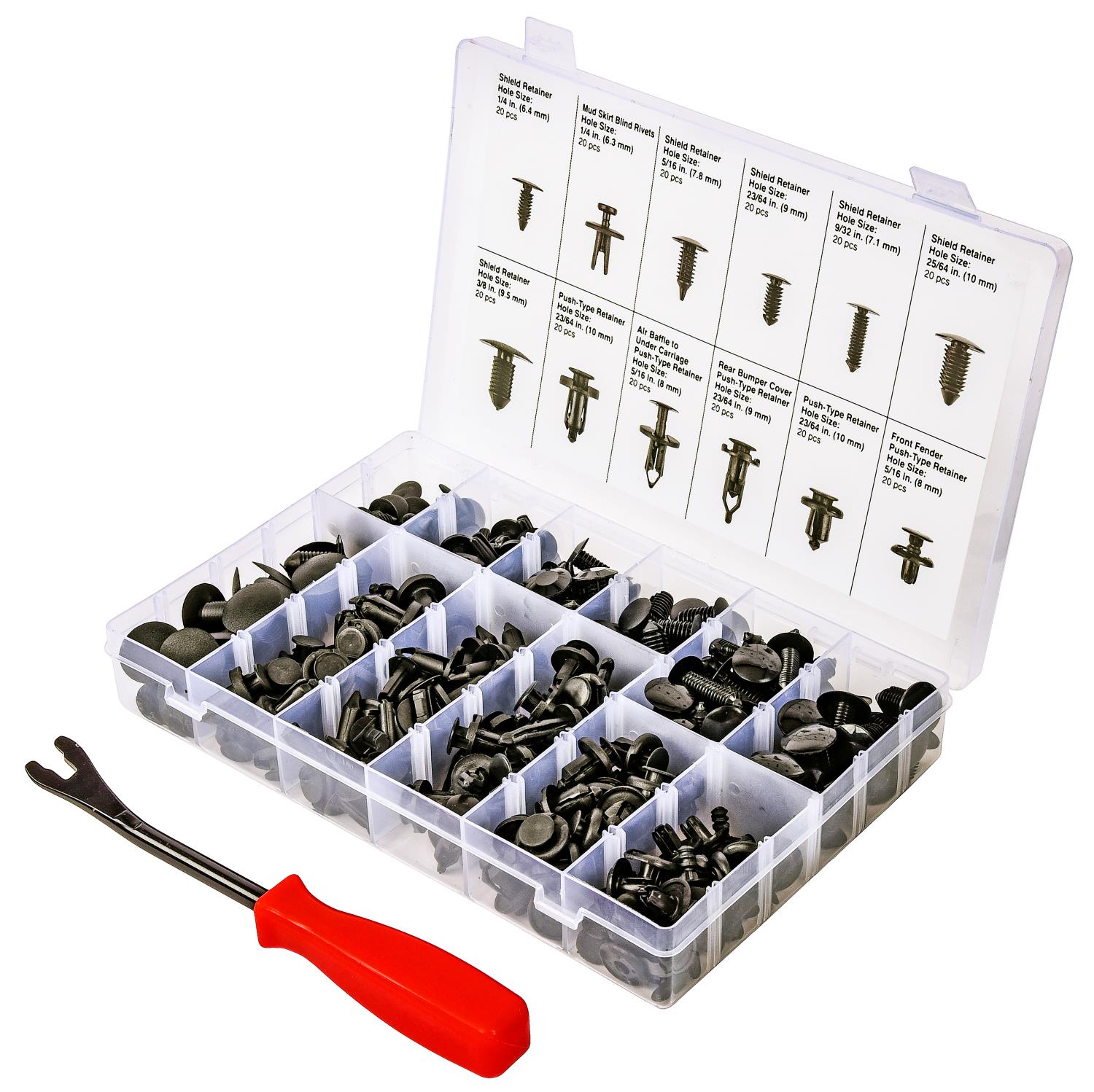 Push Pin Retainer Tool Set [240-pieces]