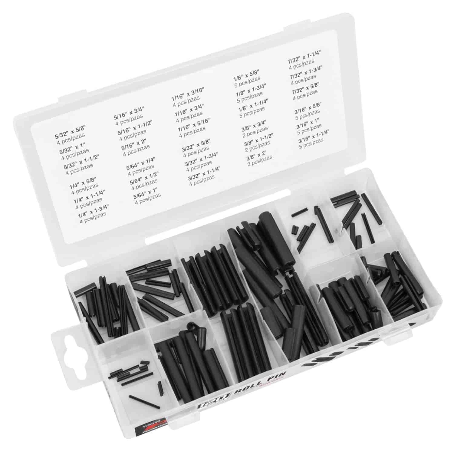 Roll Pin Assortment [120 Pieces]