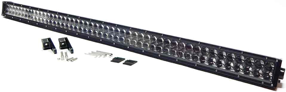 CREE LED Double Row Light Bar with Chrome Light Panel [50 in. Straight]
