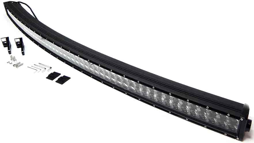 CREE LED Double Row Light Bar with Chrome Light Panel [54 in. Curved]