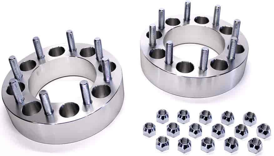 8-Lug Wheel Spacers [2 in. Thick] for 2001-2010 GM, 2012-2014 Dodge 2500 and 3500 8 x 6.5 in. Bolt Pattern