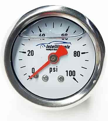 Liquid-Filled 0-100 psi Fuel Pressure Gauge