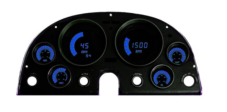 LED Direct Replacement Digital Bargraph Dash Kits For 1963-1967 Chevy Corvette [Blue]