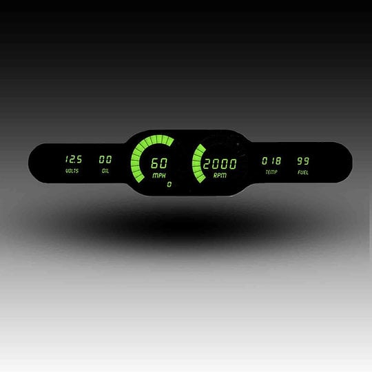 Six-Gauge Universal Bar Sweep LED Digital Panel [Green]