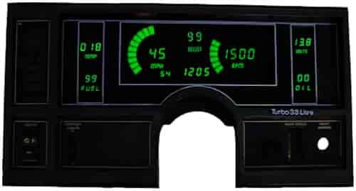 LED Digital Dash Panel Kit 1984-1987 Buick Regal - Green