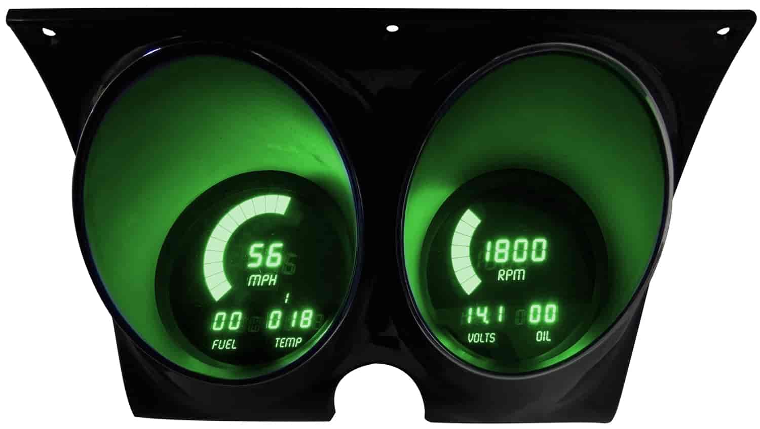 LED Digital Dash Kit 1967-1968 Camaro/Firebird - Green