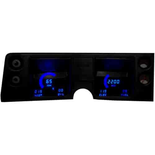LED Direct Replacement Digital Bargraph Dash Kits for 1968 Chevrolet Chevelle [Blue}