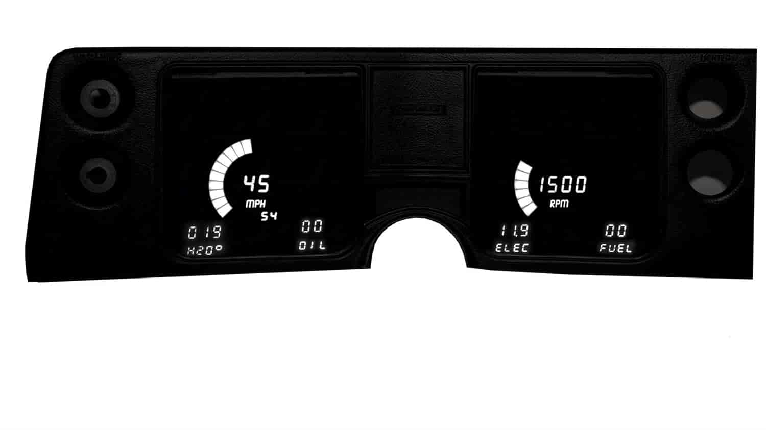 LED Direct Replacement Digital Bargraph Dash Kits for 1968 Chevrolet Chevelle [White}