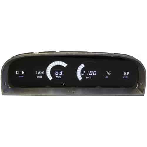 LED Digital Replacement Gauge Panel Arctic White 1960-1963 Chevy Truck