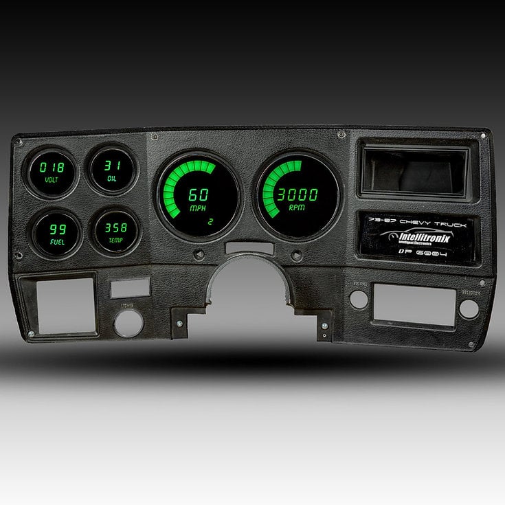LED Digital Replacement Gauge Panel 1973-1987 Chevy Truck [Green]