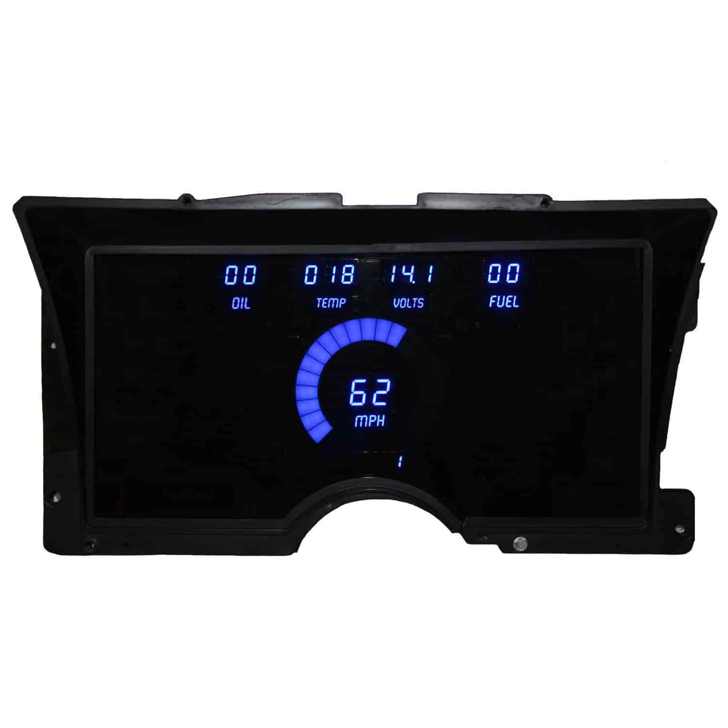 LED Direct Replacement Digital Bargraph Dash Kits for 1992-1994 Chevy Truck [Blue]