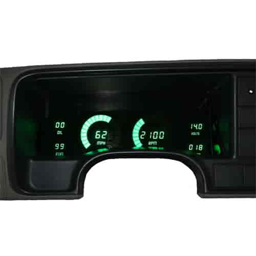 LED Digital Replacement Gauge Panel Green 1995-1999 Chevy Truck