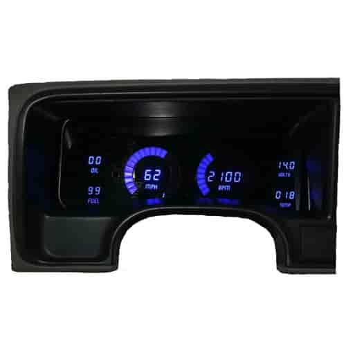 LED Digital Replacement Gauge Panel White 1995-1999 Chevy Truck