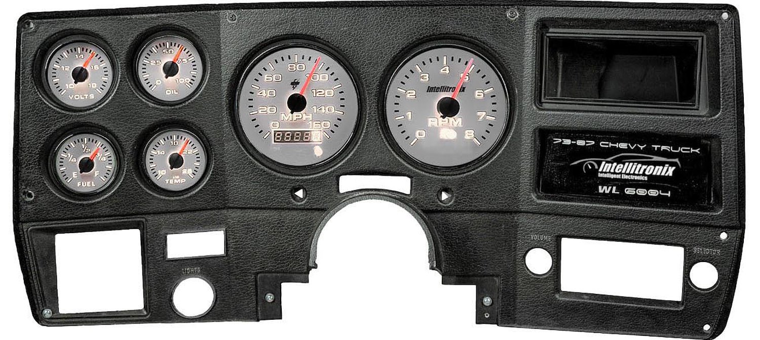 WL6004W Analog Replacement Gauge Panel for 1973-1987 Chevrolet Truck [White]