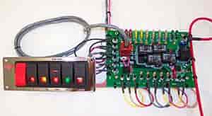 Dash-Mount Switch Panel/Wire Kit Heavy-duty stud terminal