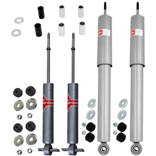 Gas-a-Just Shock Kit Fits 1st Generation GM F/X-Body Cars w/Mono-leaf Rear Suspension Includes: