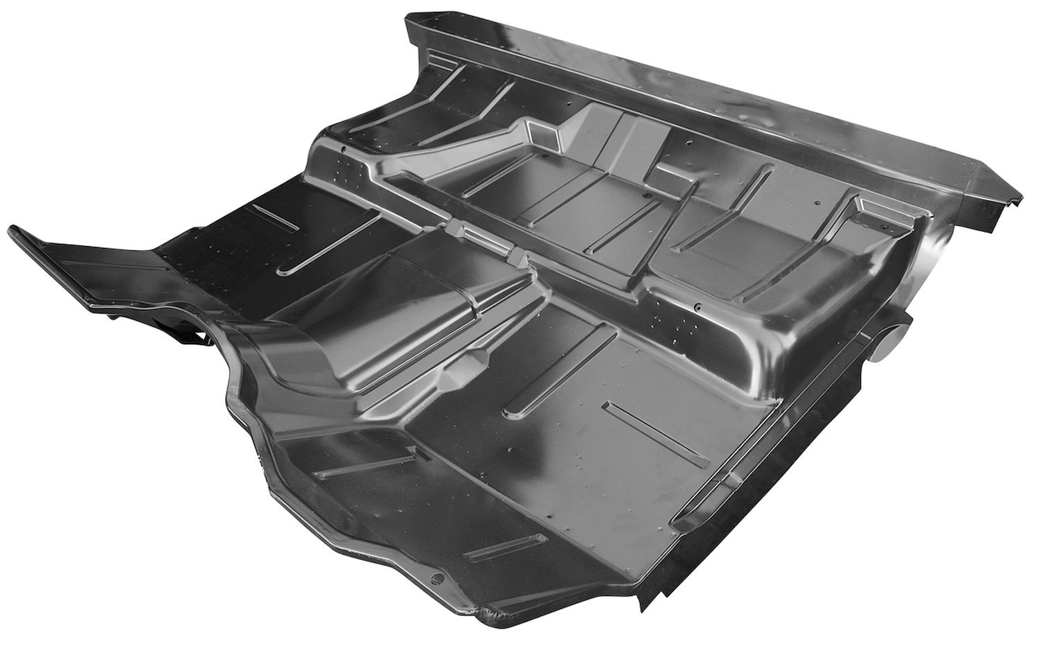 0850-220 Complete Cab Floor Pan Assembly for 1973-1987 GM Standard Cab Pickup Trucks 2WD w/o Removable Trans. Cover [Low Hump]