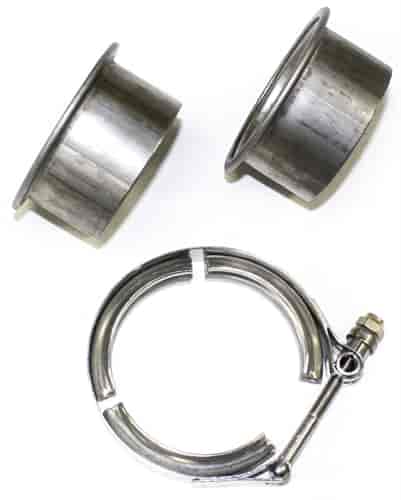 Stainless Steel V-Band Exhaust Clamp with Flanges