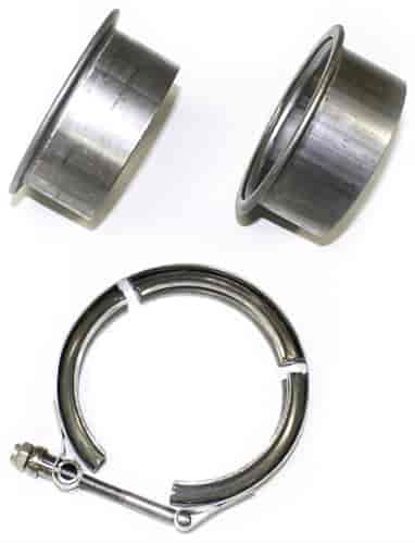 Stainless Steel V-Band Exhaust Clamp with Flanges