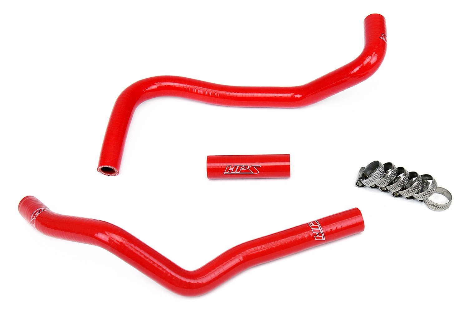 57-1282-RED Heater Hose Kit, High-Temp 3-Ply Reinforced Silicone, Replace OEM Rubber Heater Coolant Hoses