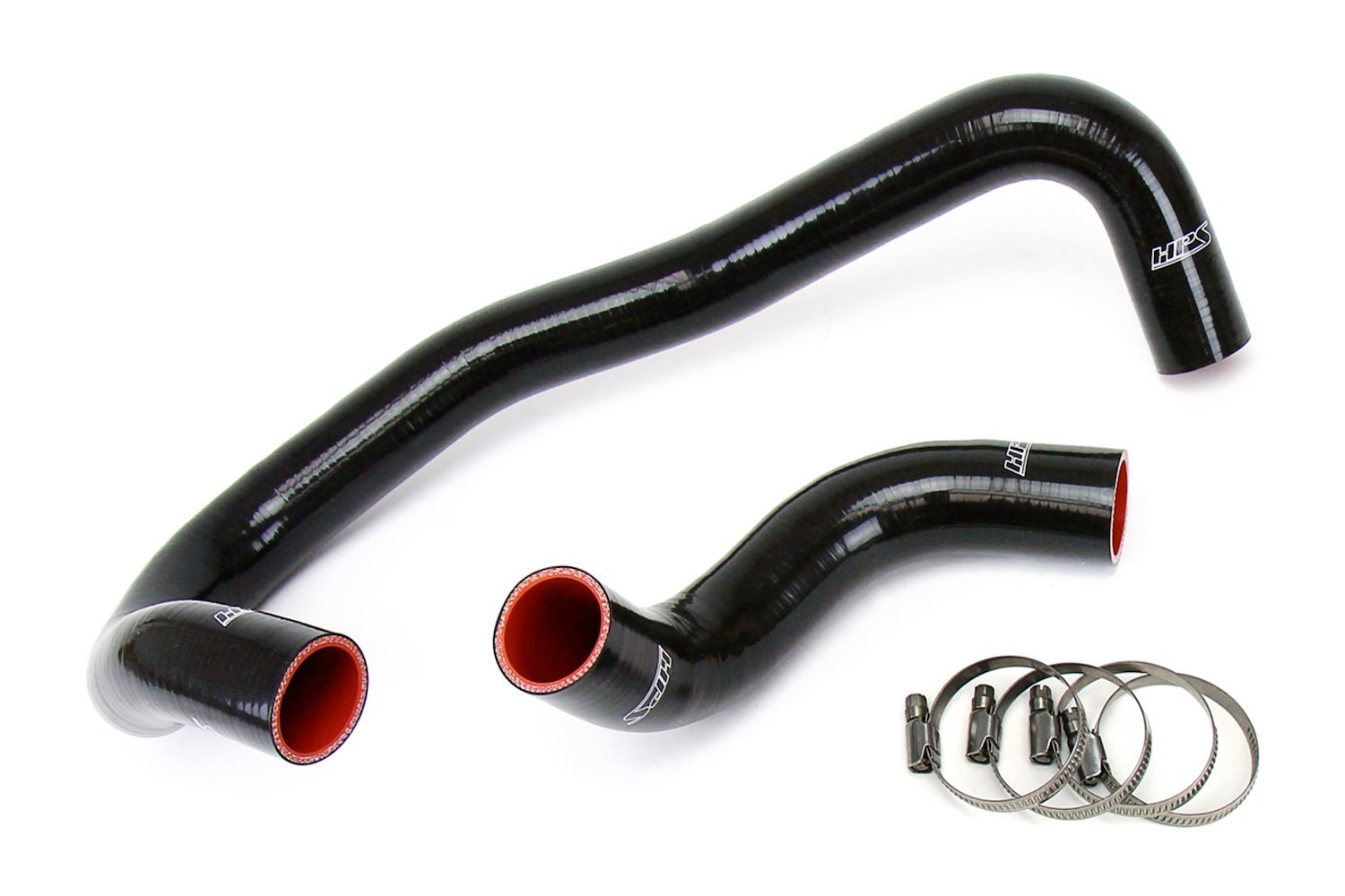 57-1327R-BLK Radiator Hose Kit, High-Temp 3-Ply Reinforced Silicone, Replaces OEM Rubber Radiator Hoses