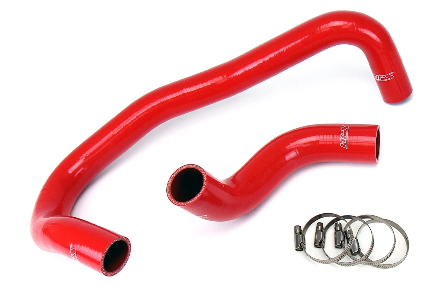 57-1327R-RED Radiator Hose Kit, High-Temp 3-Ply Reinforced Silicone, Replaces OEM Rubber Radiator Hoses
