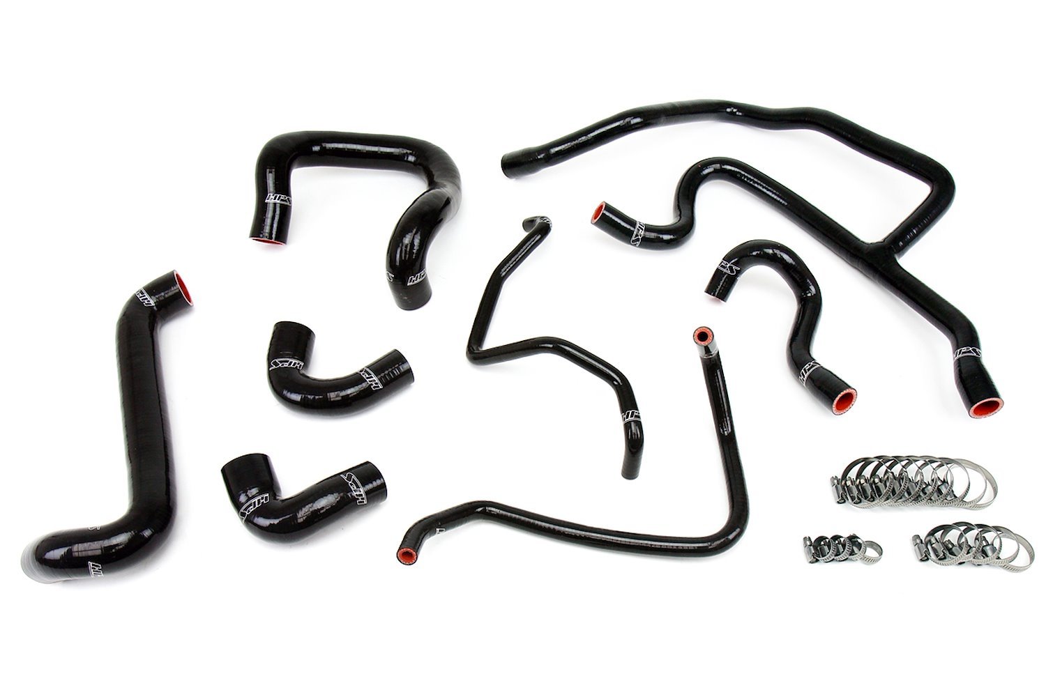 57-1427-BLK Coolant Hose Kit, High-Temp 3-Ply Reinforced Silicone, Replace Rubber Radiator Heater Coolant Hoses