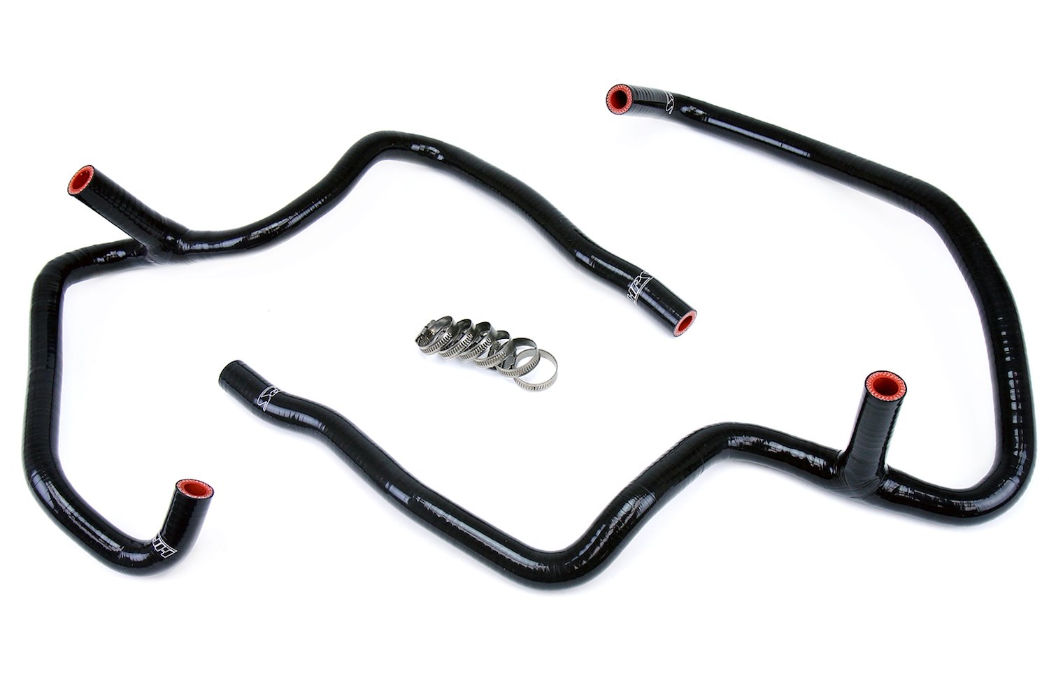 57-1472-BLK Heater Hose Kit, High-Temp 3-Ply Reinforced Silicone, Replace OEM Rubber Heater Coolant Hoses