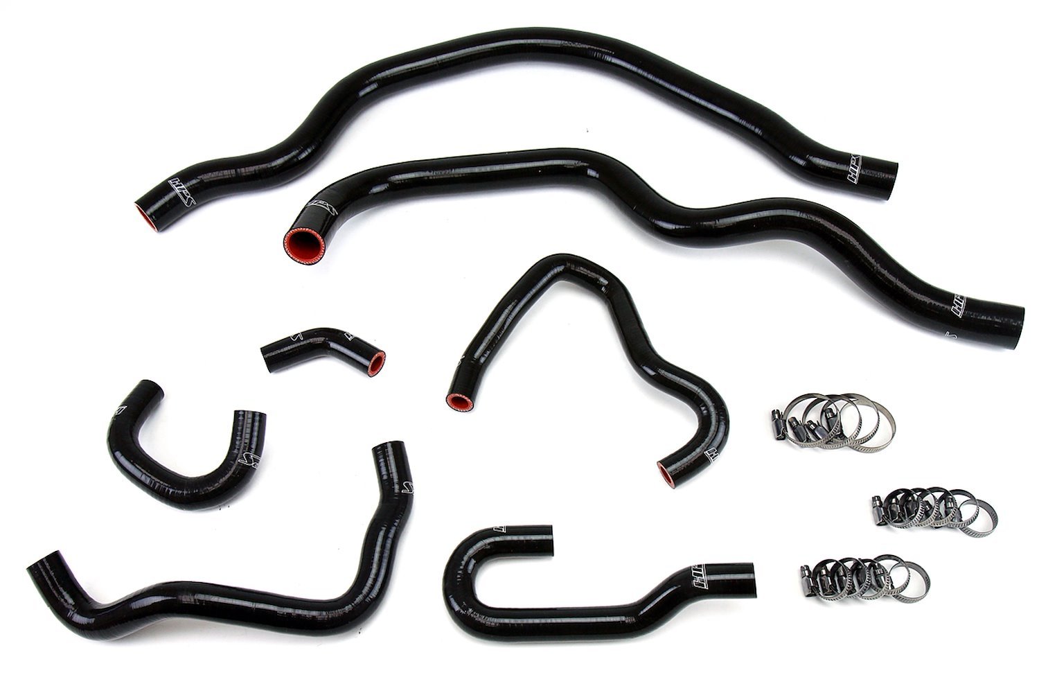 57-1489-BLK Coolant Hose Kit, High-Temp 3-Ply Reinforced Silicone, Replace Rubber Radiator Heater Coolant Hoses