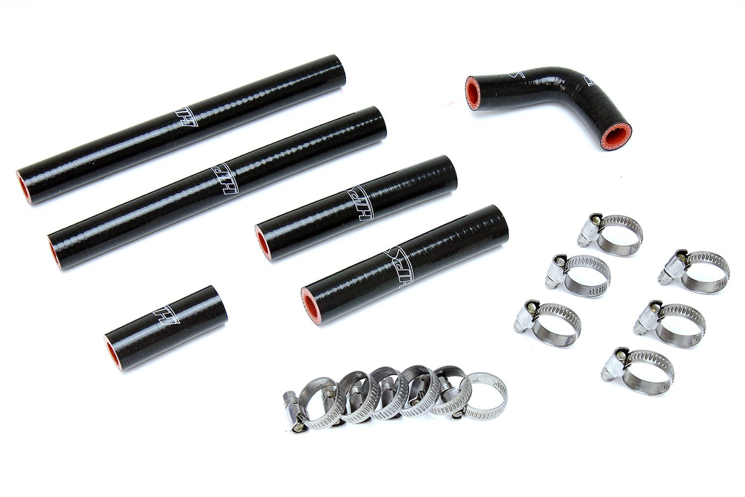 57-1638-BLK Heater Hose Kit, High-Temp 3-Ply Reinforced Silicone, Replace OEM Rubber Heater Coolant Hoses