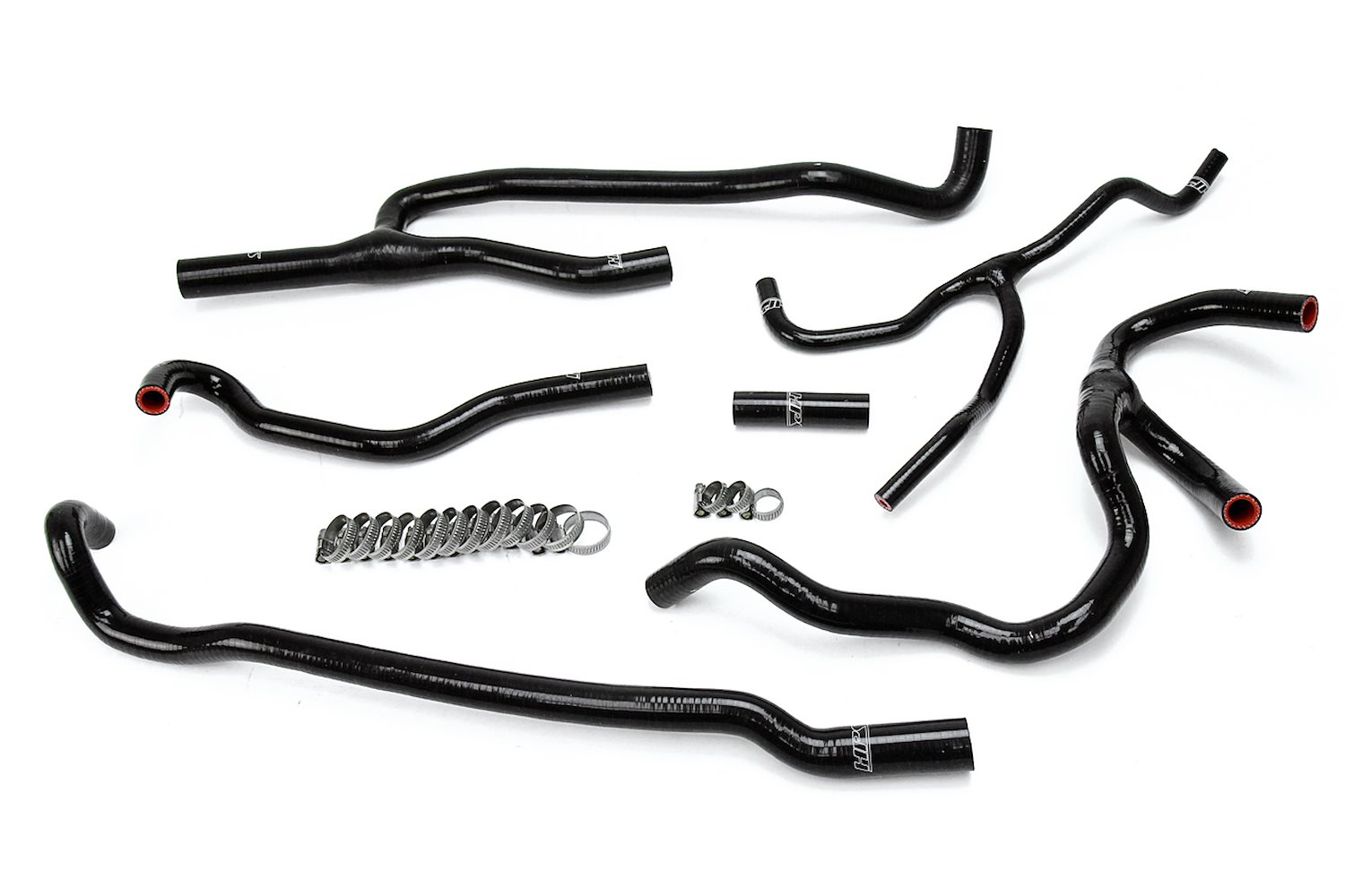57-1660-BLK Heater Hose Kit, High-Temp 3-Ply Reinforced Silicone, Replace OEM Rubber Heater Coolant Hoses