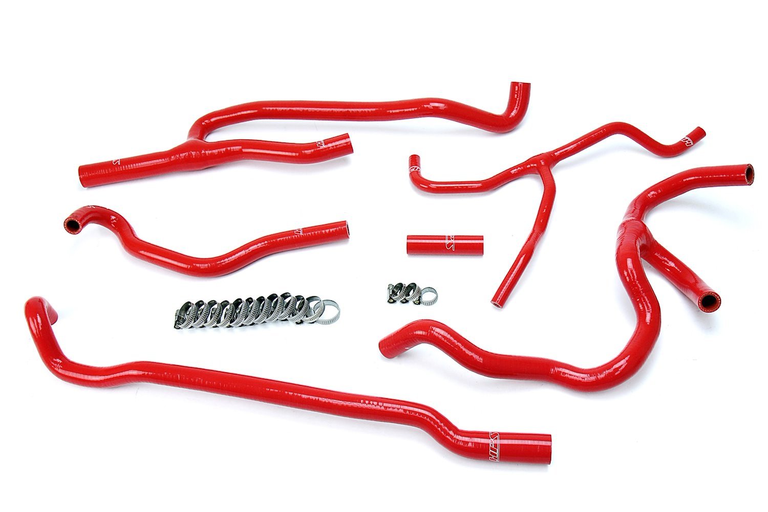 57-1660-RED Heater Hose Kit, High-Temp 3-Ply Reinforced Silicone, Replace OEM Rubber Heater Coolant Hoses