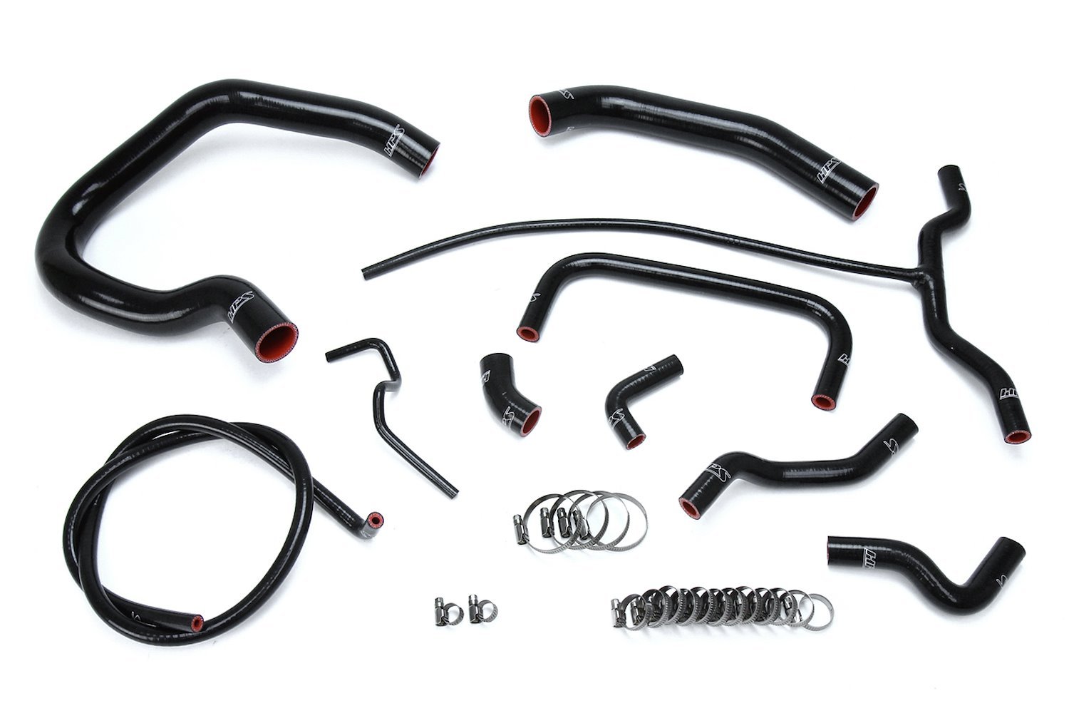 57-1661-BLK Coolant Hose Kit, High-Temp 3-Ply Reinforced Silicone, Replace Rubber Radiator Heater Coolant Hoses