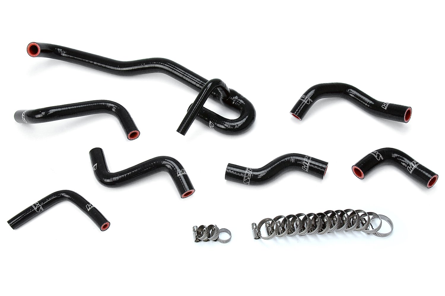 57-1766-BLK Heater Hose Kit, High-Temp 3-Ply Reinforced Silicone, Replace OEM Rubber Heater Coolant Hoses