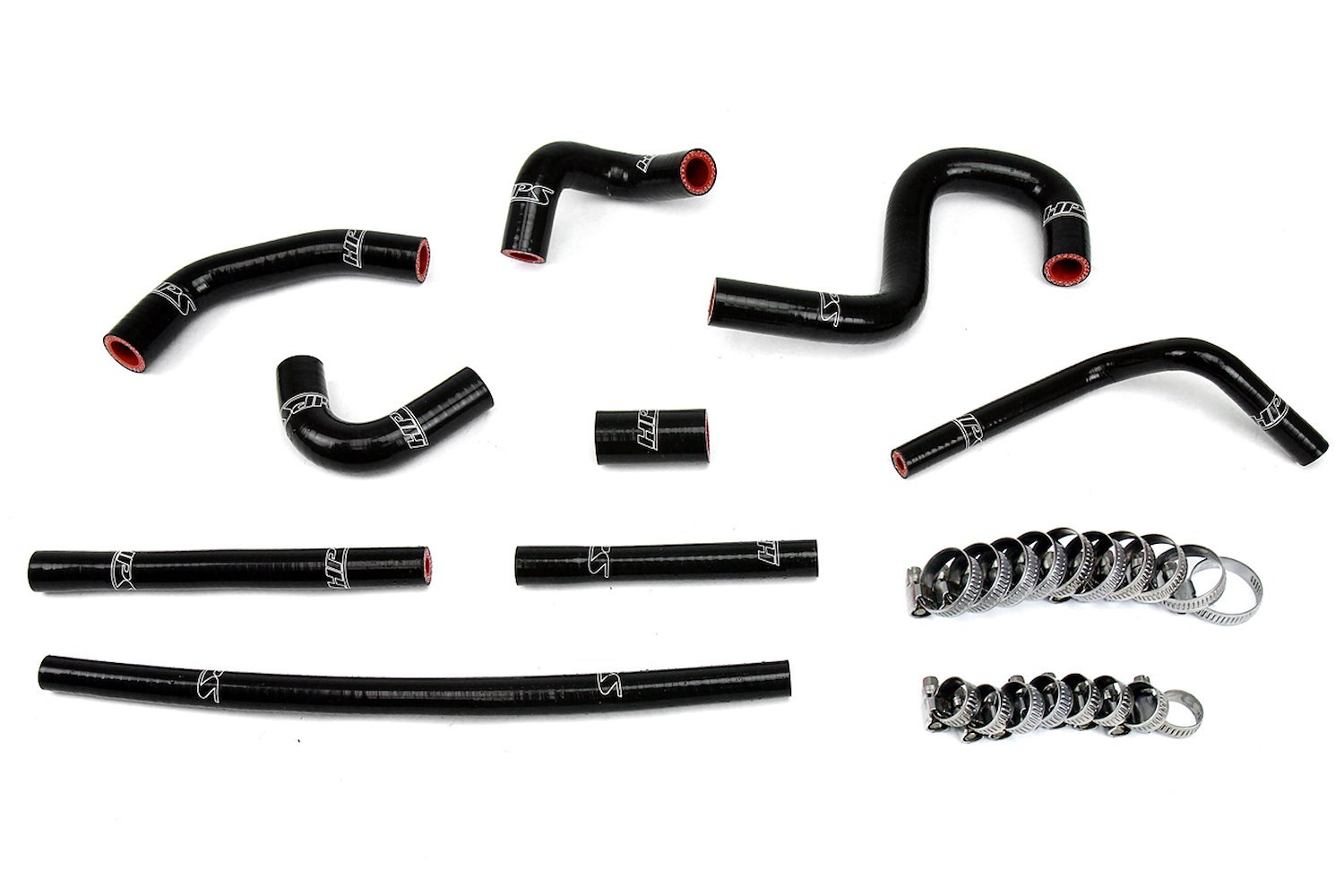 57-1798-BLK Heater Hose Kit, High-Temp 3-Ply Reinforced Silicone, Replace OEM Rubber Heater Coolant Hoses