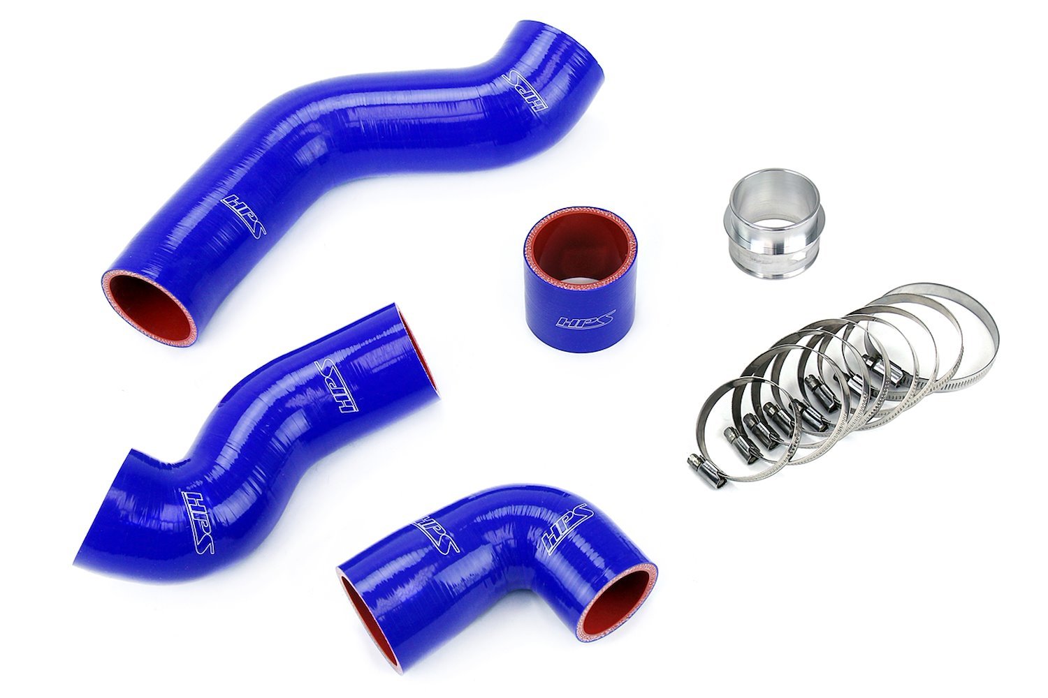 57-1845-BLUE Intercooler Hose Kit, High-Temp 4-Ply Reinforced Silicone, Replace OEM Rubber Intercooler Turbo Boots