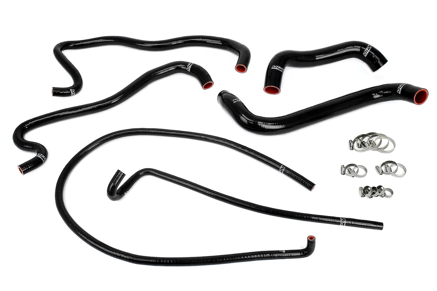 57-1861-BLK Radiator and Heater Hose Kit, 3-Ply Reinforced Silicone, Replaces Rubber Radiator & Heater Hoses