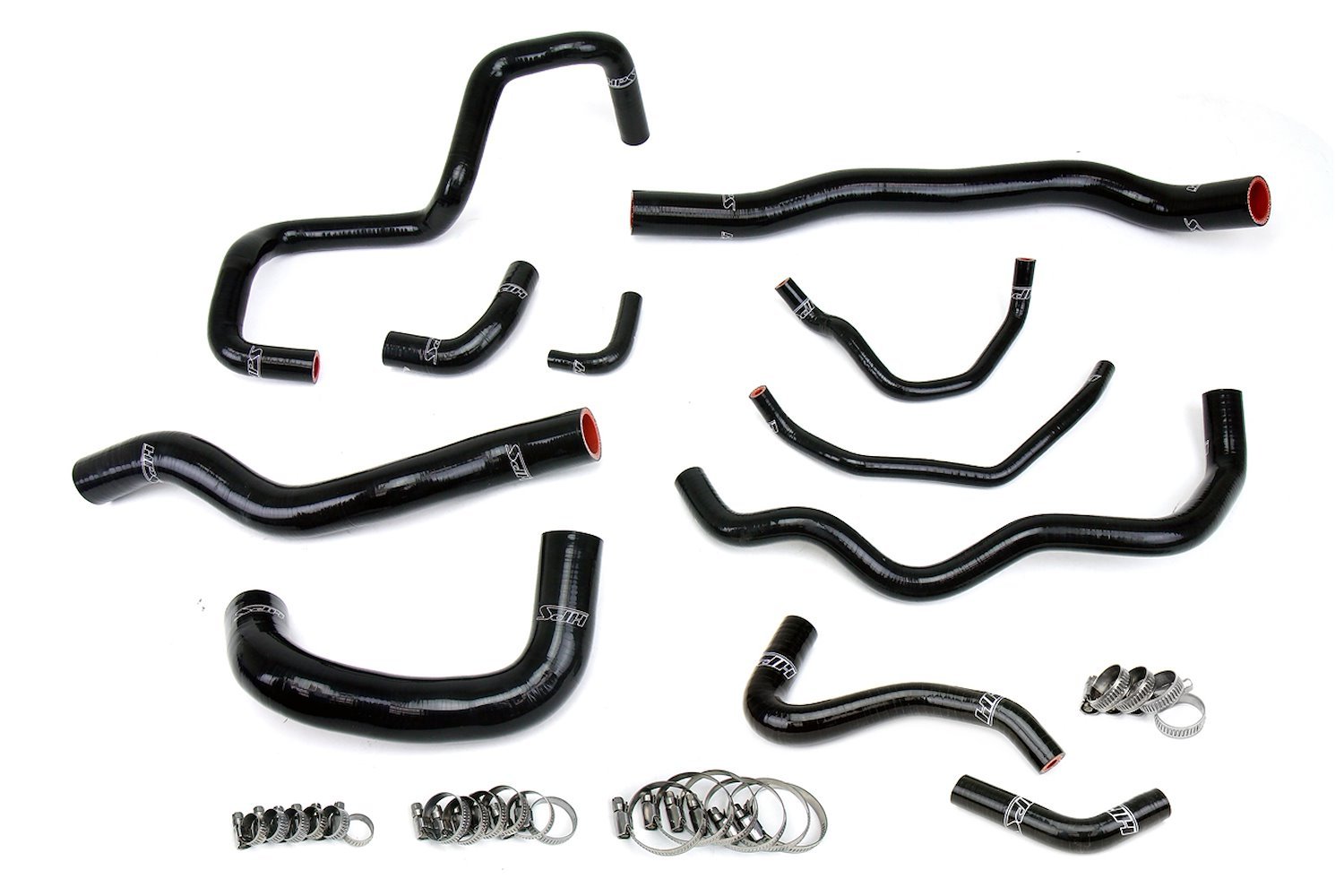 57-1876-BLK Coolant Hose Kit, 3-Ply Reinforced Silicone, Replaces Rubber Coolant Hoses