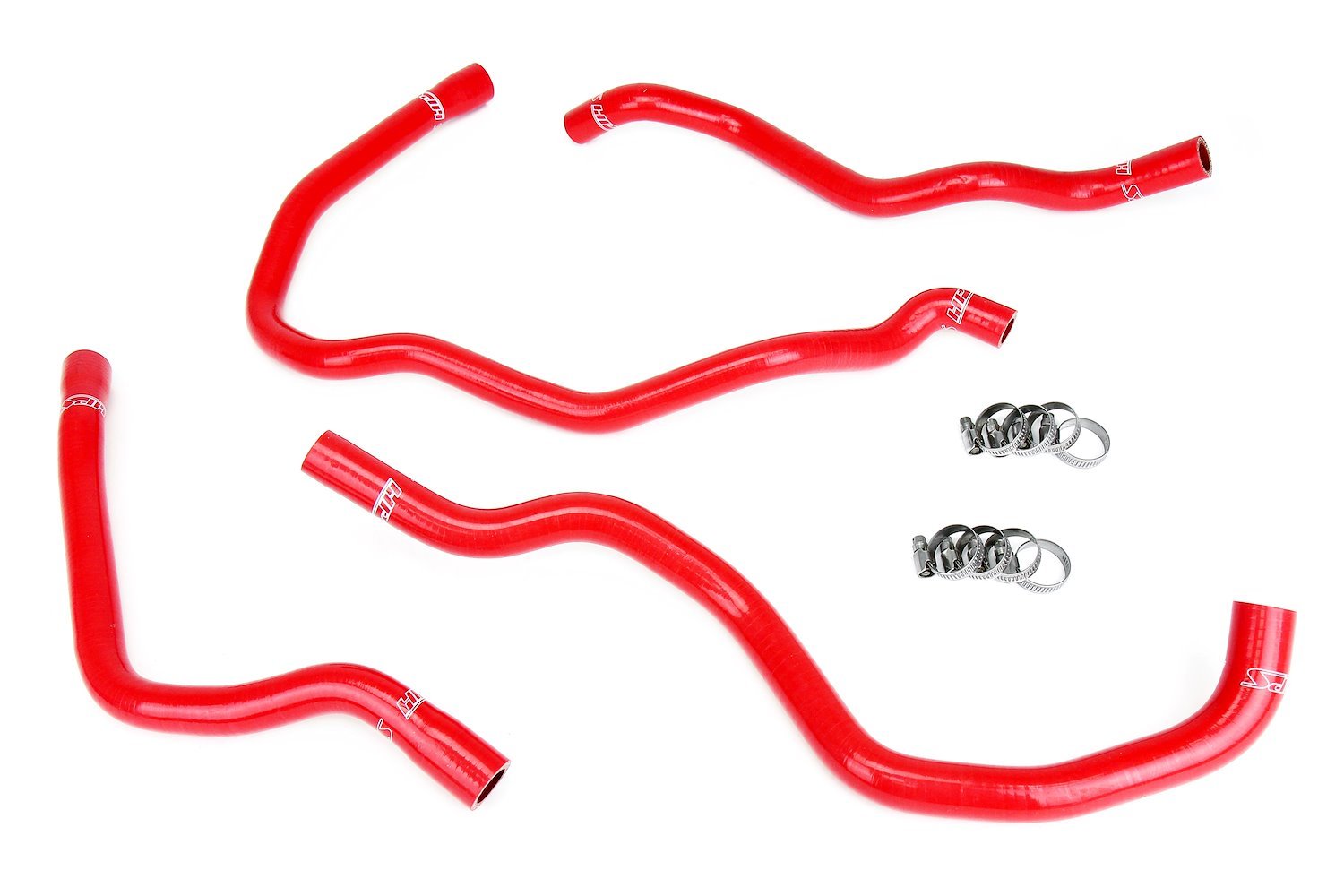 57-1937-RED Heater Hose Kit, 3-Ply Reinforced Silicone, Replaces OEM Rubber Heater Coolant Hoses