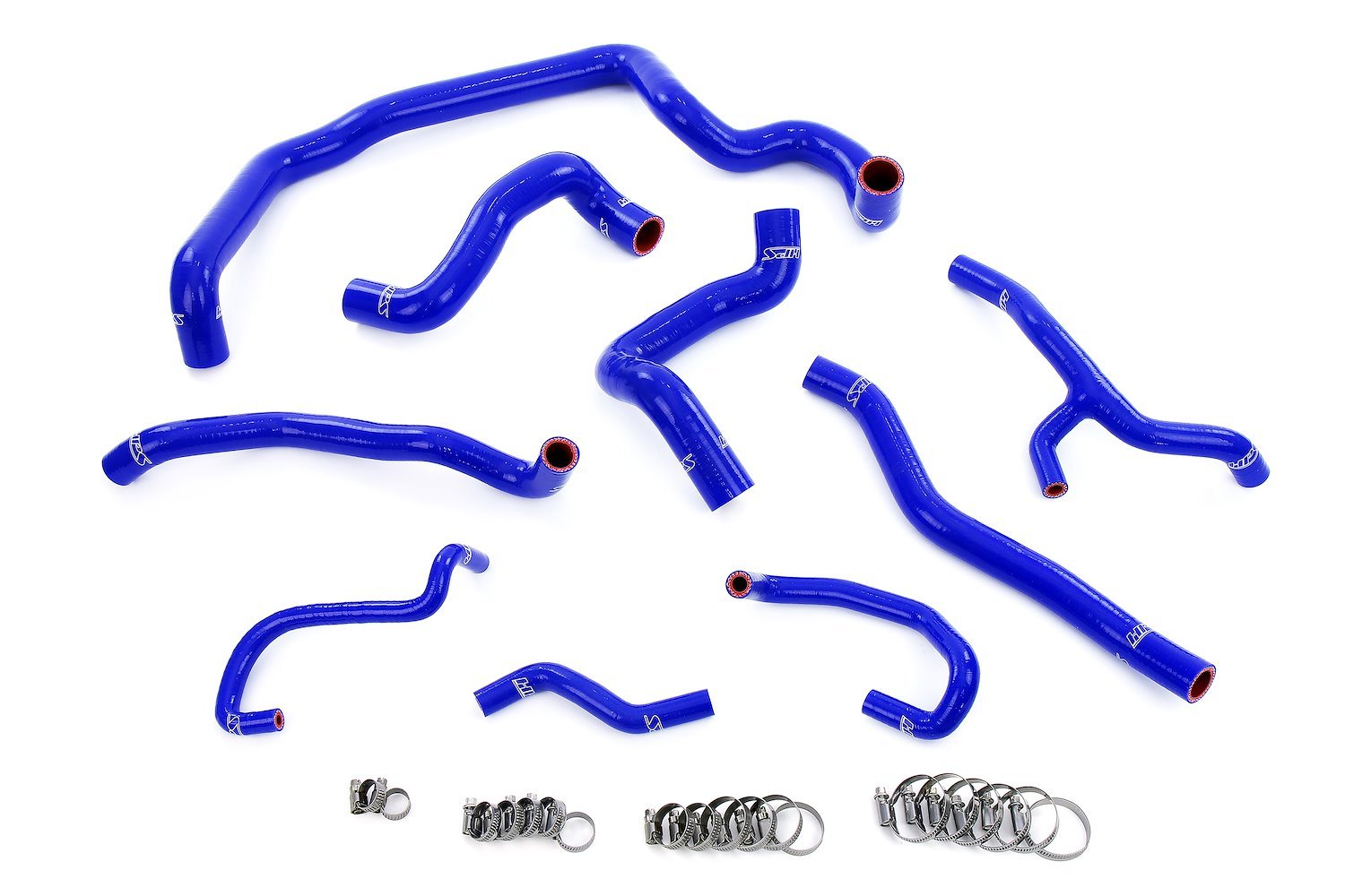 57-1997-BLUE Coolant Hose Kit, 3-Ply Reinforced Silicone Hoses, For Radiator, Heater, Water Pump, Expansion Tank