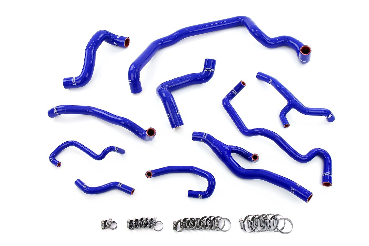 57-1998-BLUE Coolant Hose Kit, 3-Ply Reinforced Silicone Hoses, For Radiator, Heater, Water Pump, Expansion Tank