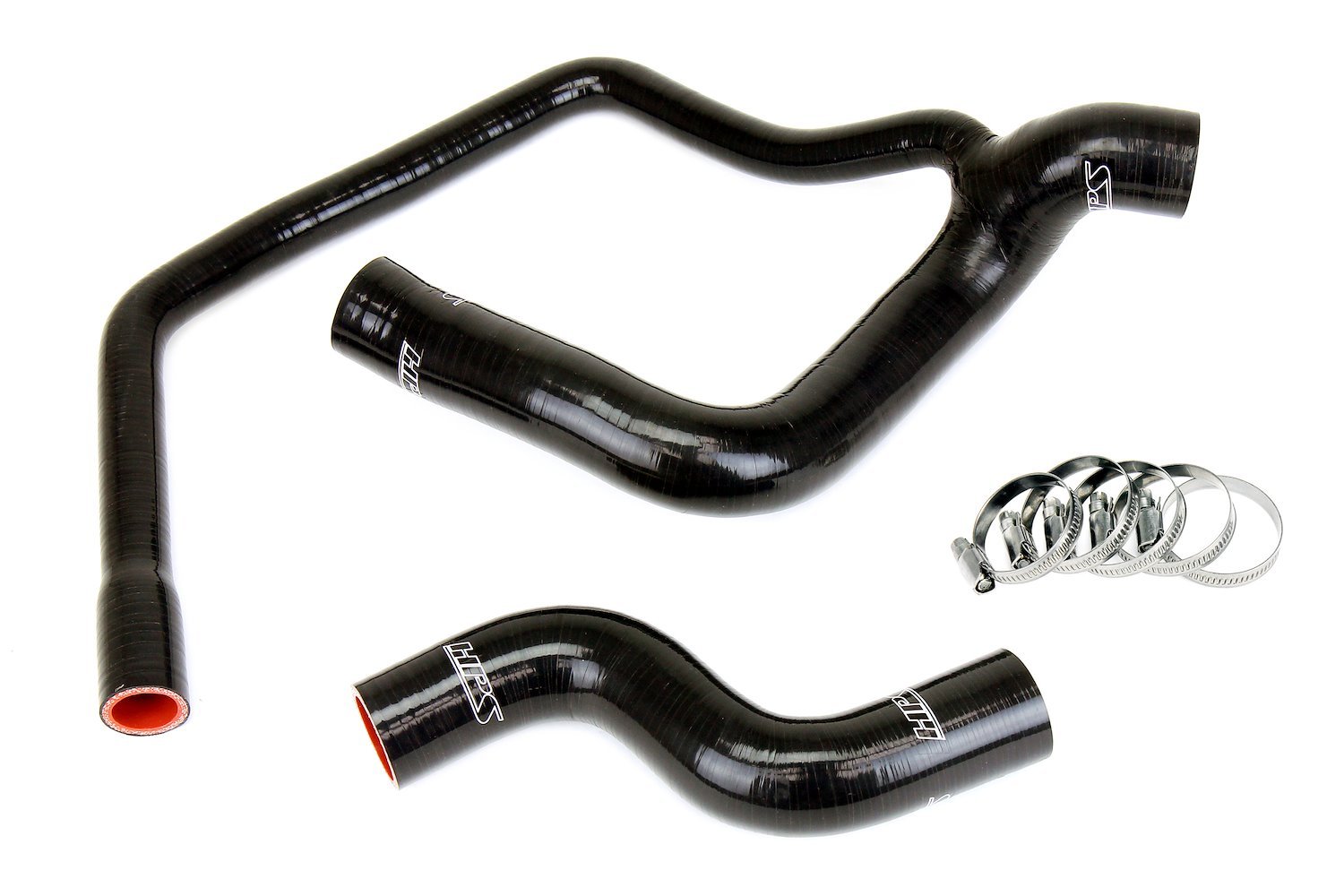 57-2032-BLK Radiator Hose Kit, High-Temp 3-Ply Reinforced Silicone, Replaces OEM Rubber Radiator Coolant Hoses