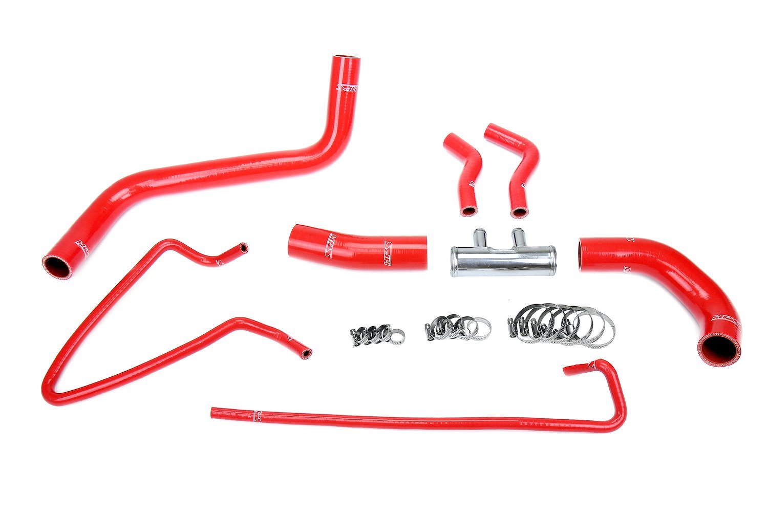 57-2064-RED Radiator Hose Kit, 3-Ply Reinforced Silicone, Replaces Rubber Radiator Coolant Hoses