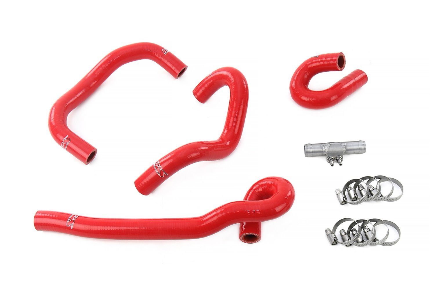 57-2093-RED Heater Hose Kit, 3-Ply Reinforced Silicone, Replaces Rubber Heater Hoses