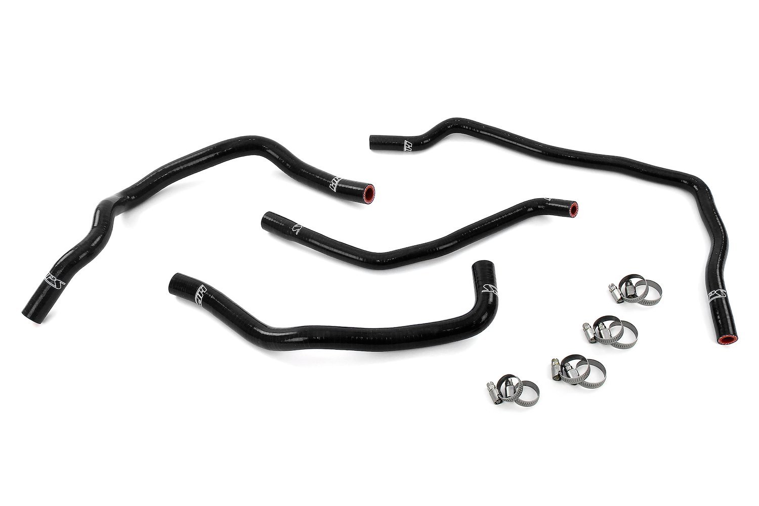 57-2102-BLK Heater and Expansion Tank Hose Kit, 3-Ply Reinforced Silicone, Replaces Heater & Expansion Tank Coolant Hoses