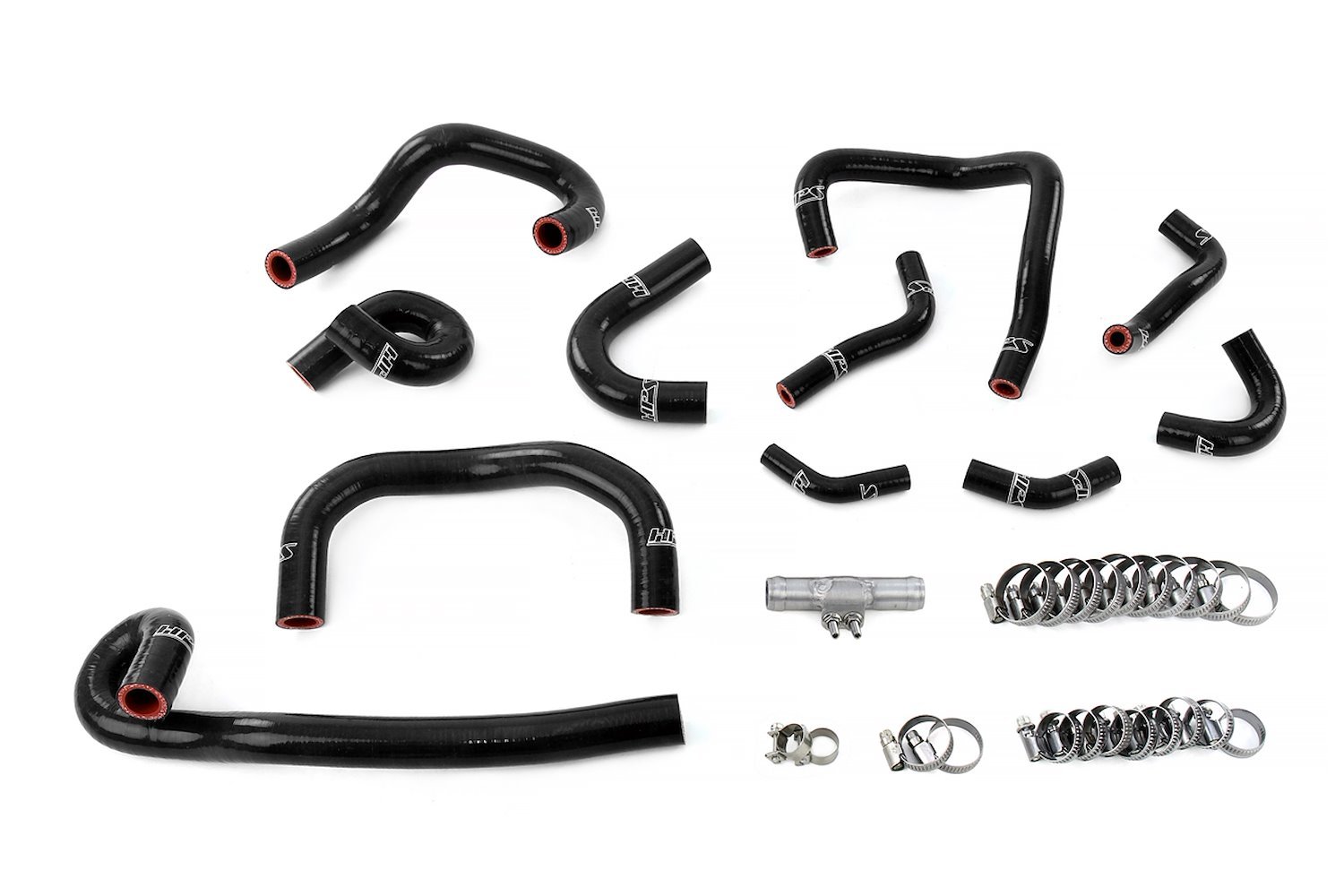 57-2139-BLK Coolant Hose Kit, 3-Ply Reinforced Silicone, Replaces Rubber Ancillary Coolant & Heater Hoses