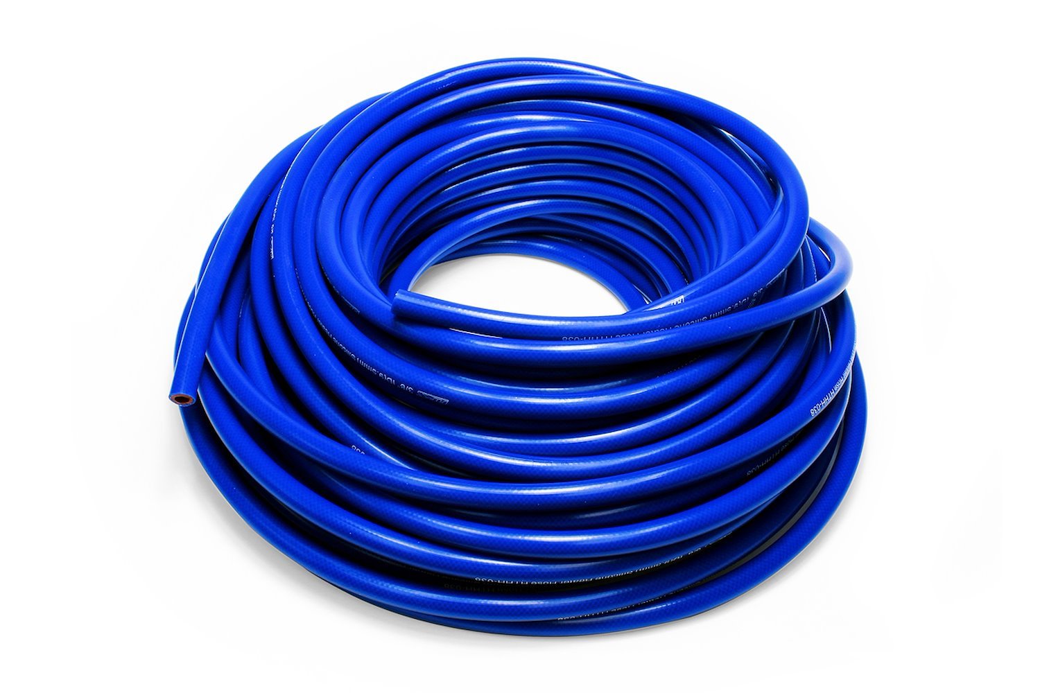 HTHH-013-BLUEx25 Silicone Heater Hose Tubing, High-Temp Reinforced, 1/8 in. ID, 25 ft. Roll, Blue