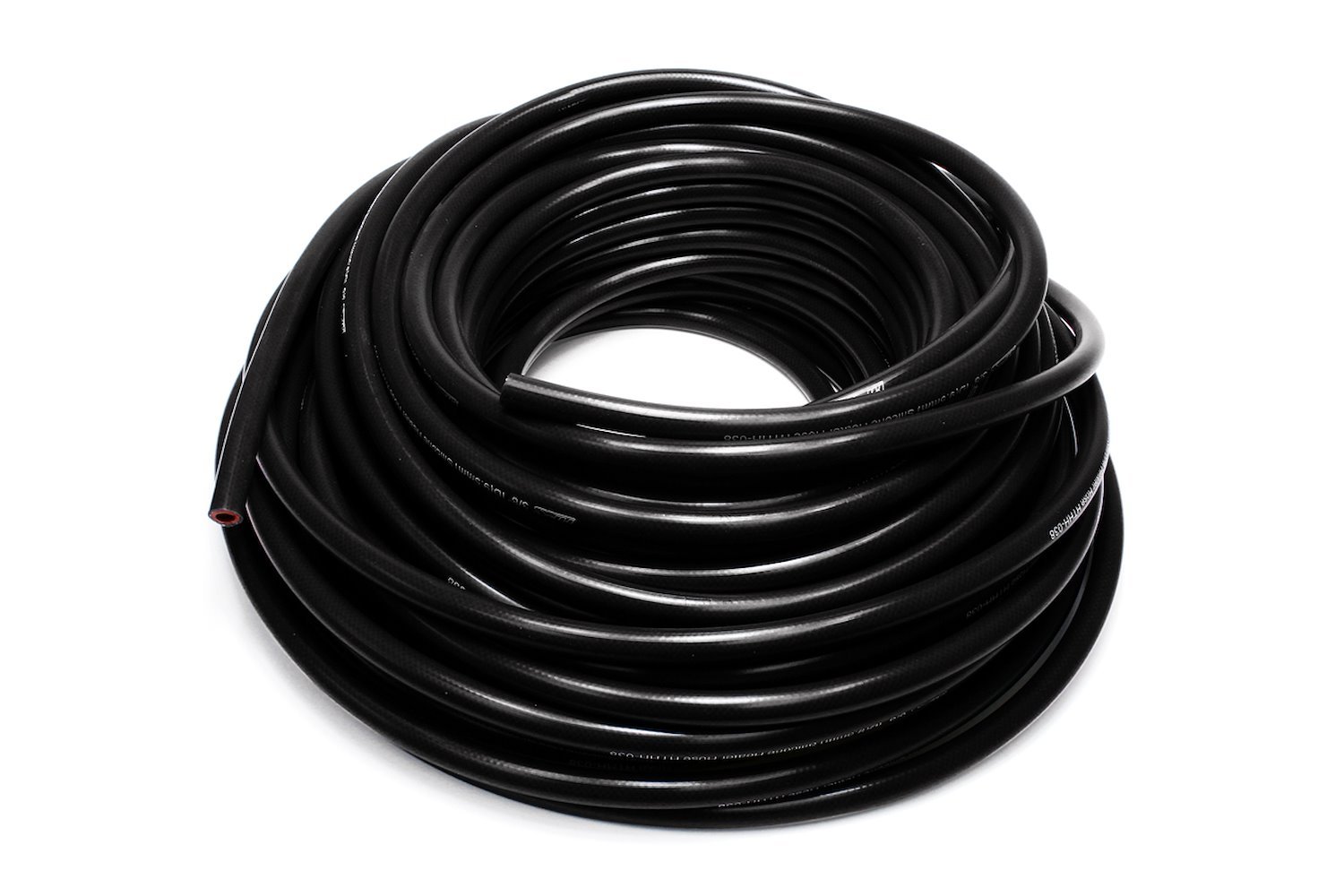 HTHH-013-BLKx100 Silicone Heater Hose Tubing, High-Temp Reinforced, 1/8 in. ID, 100 ft. Roll, Black