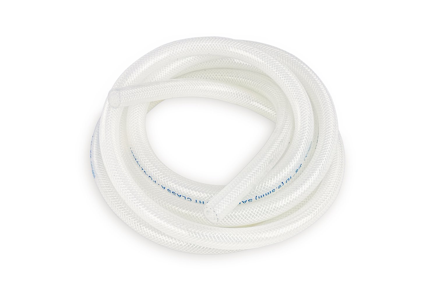 HTHH-013-CLEARx10 Silicone Heater Hose Tubing, High-Temp Reinforced, 1/8 in. ID, 10 ft. Roll, Clear