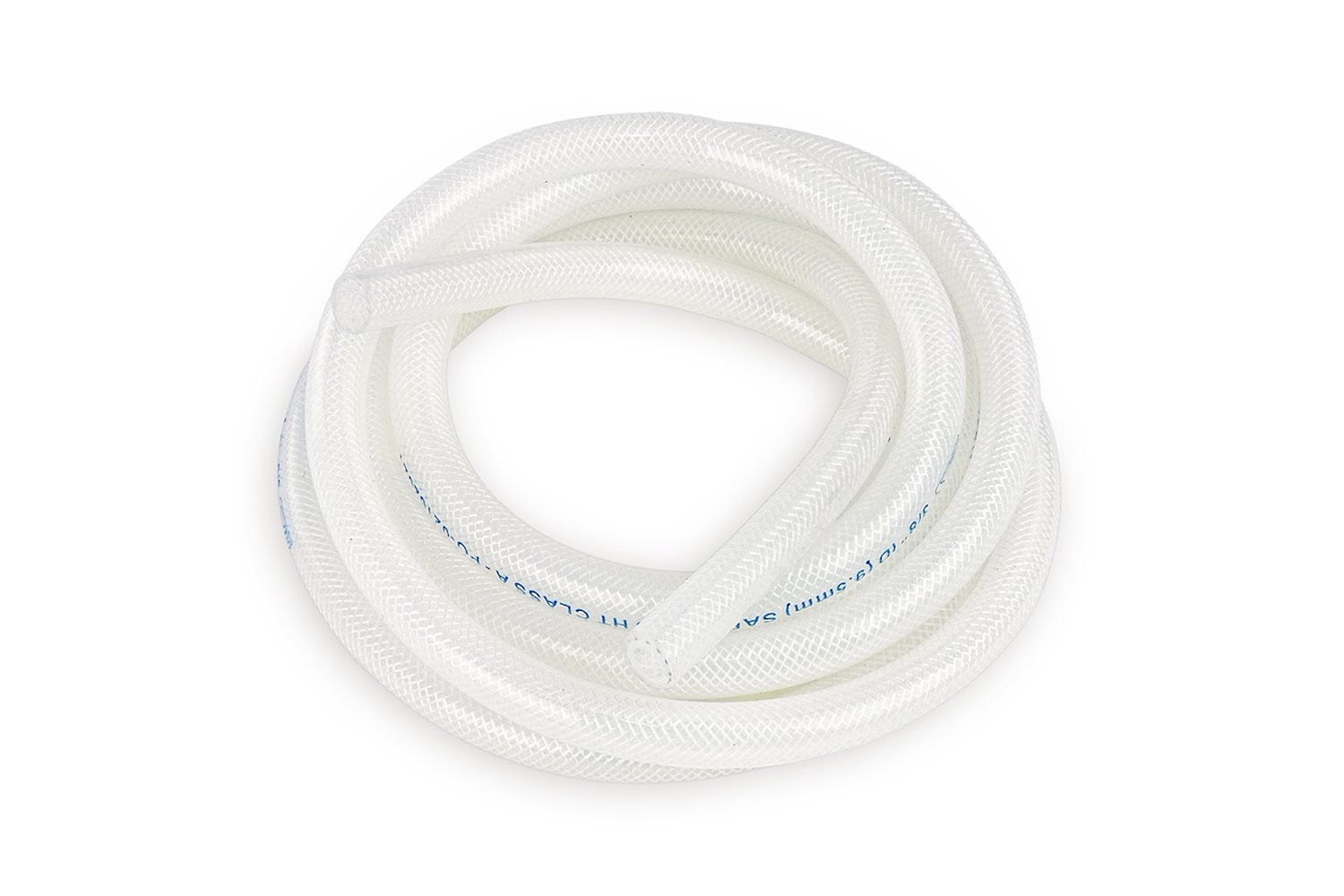 HTHH-016-CLEARx10 Silicone Heater Hose Tubing, High-Temp Reinforced, 5/32 in. ID, 10 ft. Roll, Clear